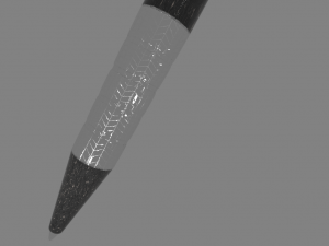 Pen black marble silver 3D Model