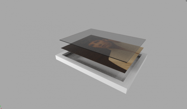 Photo frame A4 3D-Modell .c4d .max .obj .3ds .fbx .stl .blend 