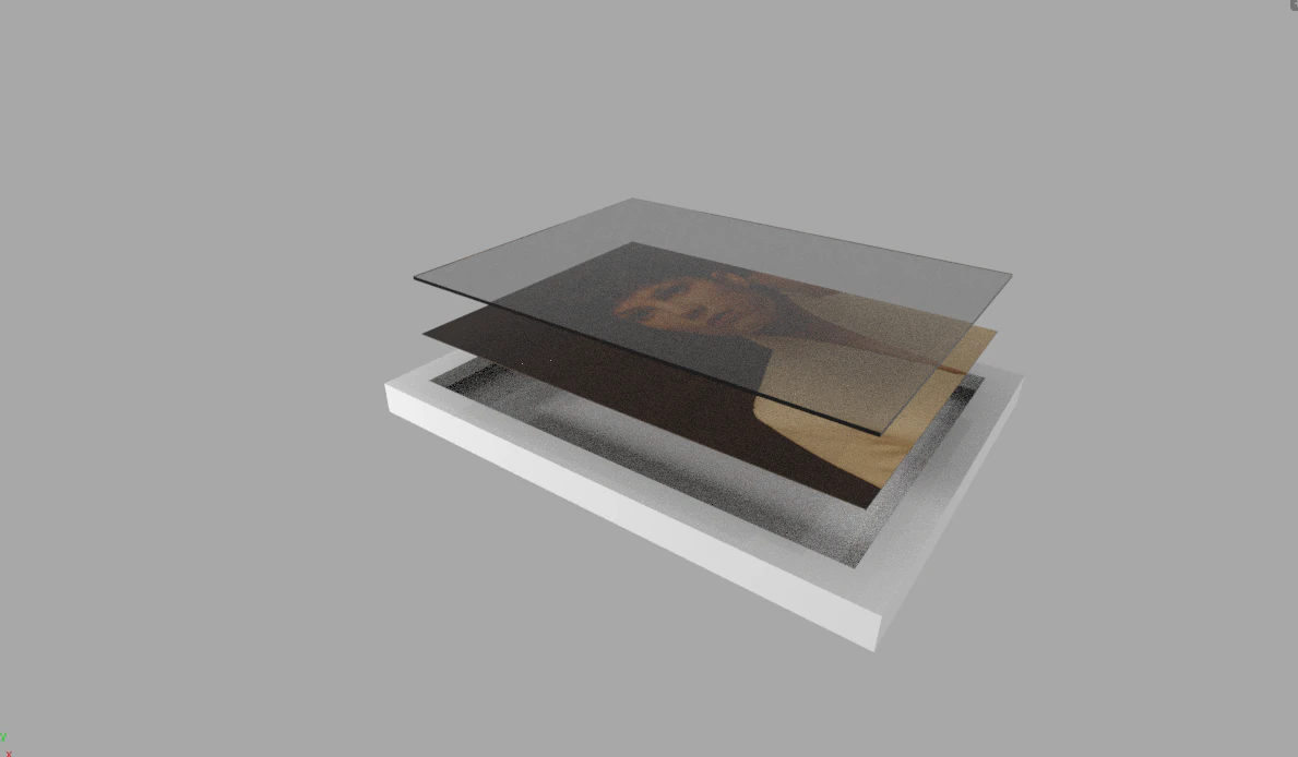 Photo frame A4 3D Model .c4d .max .obj .3ds .fbx .stl .blend 
