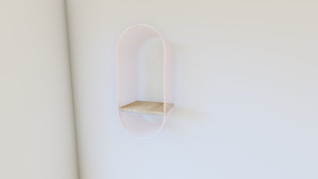 Small Shelf 3D Model .c4d .max .obj .3ds .fbx .stl .blend 