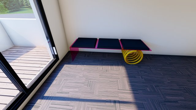 Spring Bench 3D 模型 .c4d .max .obj .3ds .fbx .stl .blend 