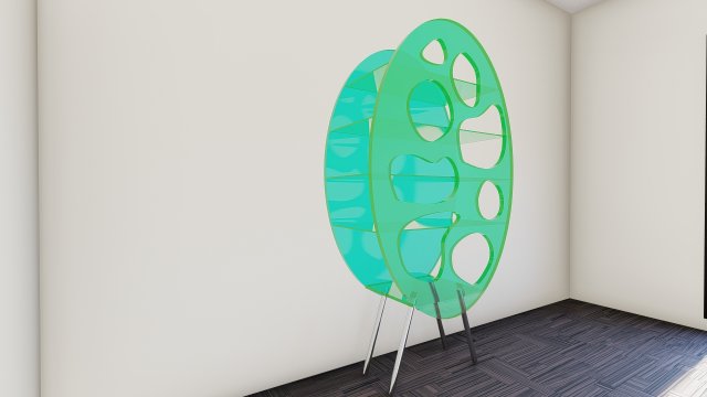 Shelf with Holes Model 3D .c4d .max .obj .3ds .fbx .stl .blend