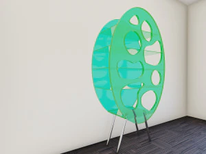 Полка с отверстиями 3D Модель