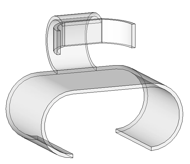 Transparent Futuristic Chair 3D Model .c4d .max .obj .3ds .fbx .stl .blend 