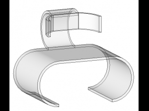 Transparent Futuristic Chair 3D Model