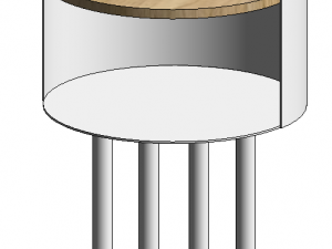 Modern Minimal Side Table 3D Model