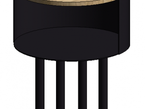 Modern Minimal Side Table 3D Model