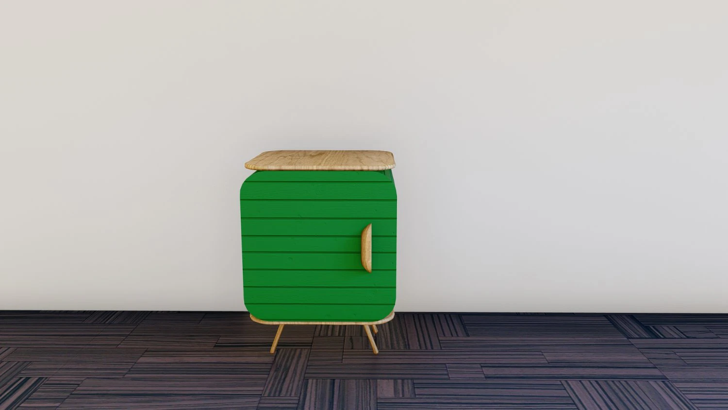 Small Night Stand 3D Model .c4d .max .obj .3ds .fbx .stl .blend 