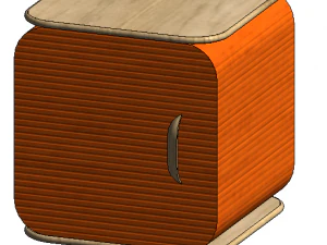 Small Night Stand 3D Model