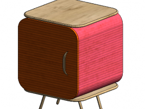 Small Night Stand 3D Model