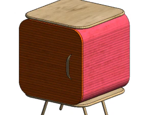 Small Night Stand 3D Model