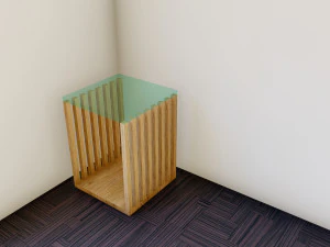 现代立方咖啡桌 3D 模型