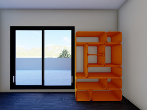 Colorful Blob Shelves 3Dモデル