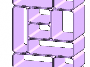Colorful Blob Shelves 3D मॉडल