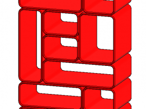 Colorful Blob Shelves 3D मॉडल