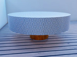 Low Minimal Dining Table 3D Model