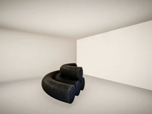 Quad Long Modular Sofa 3D Model