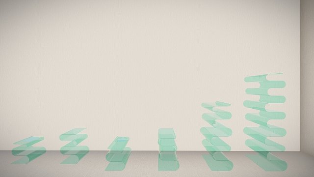 Serpentine Side Table-Shelf 3D Modell .c4d .max .obj .3ds .fbx .stl .blend