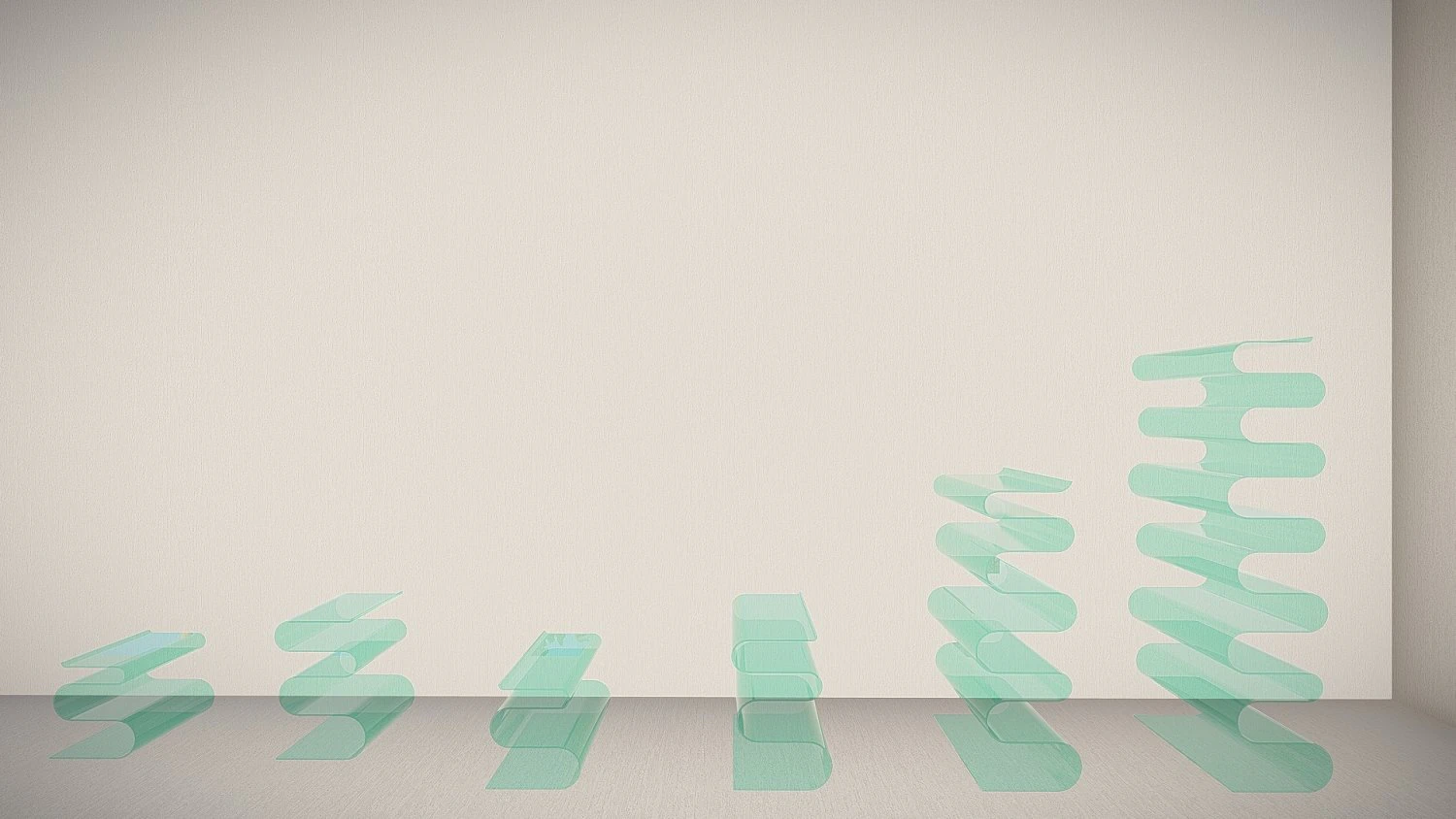 Serpentine Side Table-Shelf 3D Model .c4d .max .obj .3ds .fbx .stl .blend 