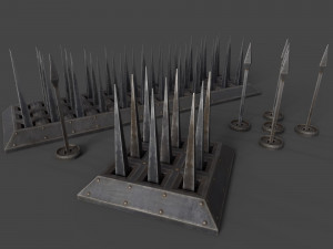 Spikes Traps 3D Model