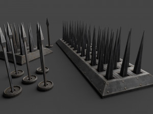 Spikes Traps Modello 3D