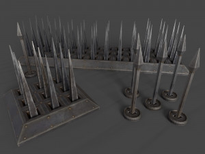 Spikes Traps Modello 3D