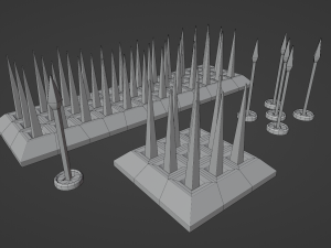 Spikes Traps Modello 3D