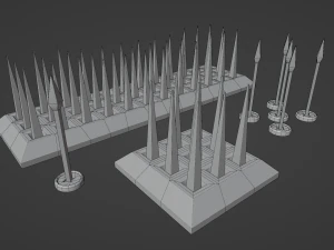 Spikes Traps 3D Model