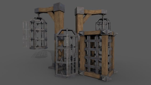 Prison Cells 3D Modell .c4d .max .obj .3ds .fbx .stl .blend