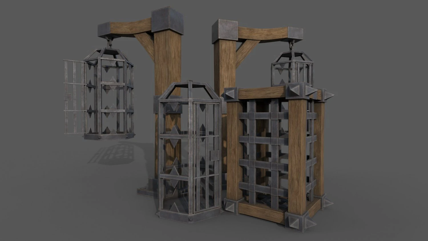 Gevangeniscellen 3D Model .c4d .max .obj .3ds .fbx .stl .blend 