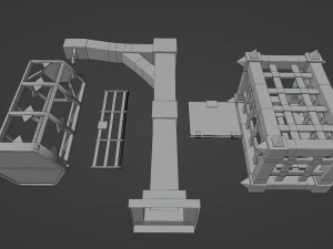 Gevangeniscellen 3D Model