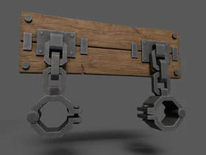 Medieval Shackles 3D Model