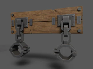 Medieval Shackles 3D Model