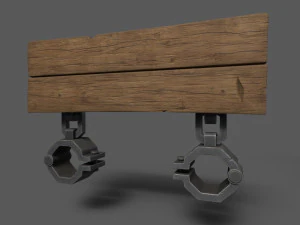 Medieval Shackles 3D Model