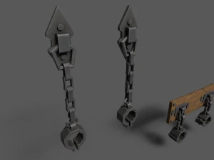 Medieval Shackles 3D Model