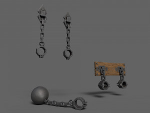Medieval Shackles 3D Модель