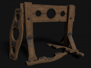 Wooden Stocks 3D Модель