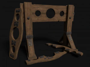 Drewniane zapasy Model 3D