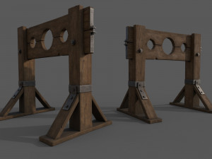 Wooden Stocks 3Dモデル