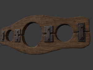 Wooden Stocks 3Dモデル