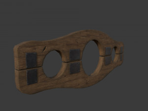 Wooden Stocks 3Dモデル