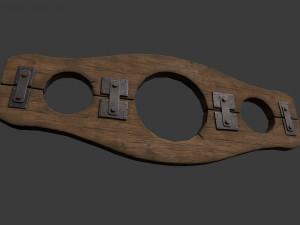 Wooden Stocks 3Dモデル