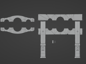 Wooden Stocks 3Dモデル