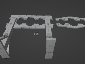 Wooden Stocks 3Dモデル