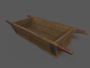 Wooden Buckets 3D Model