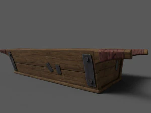 Wooden Buckets 3D Model