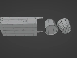 Wooden Buckets 3D Model