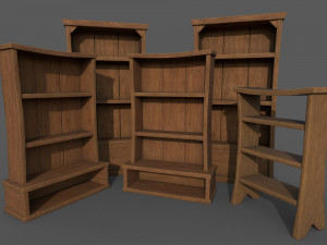 BookCase 3Dモデル