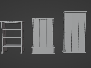 BookCase 3Dモデル