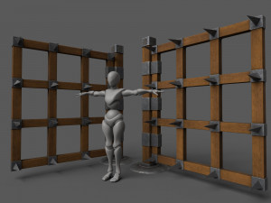 SpikeWall-Trap 3D Model